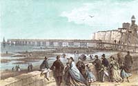 Margate Jetty from the Pier [Nelson chemolithograph 1860s]